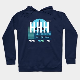 Hilton Head (HHH) Airport // Sunset Baggage Tag Hoodie